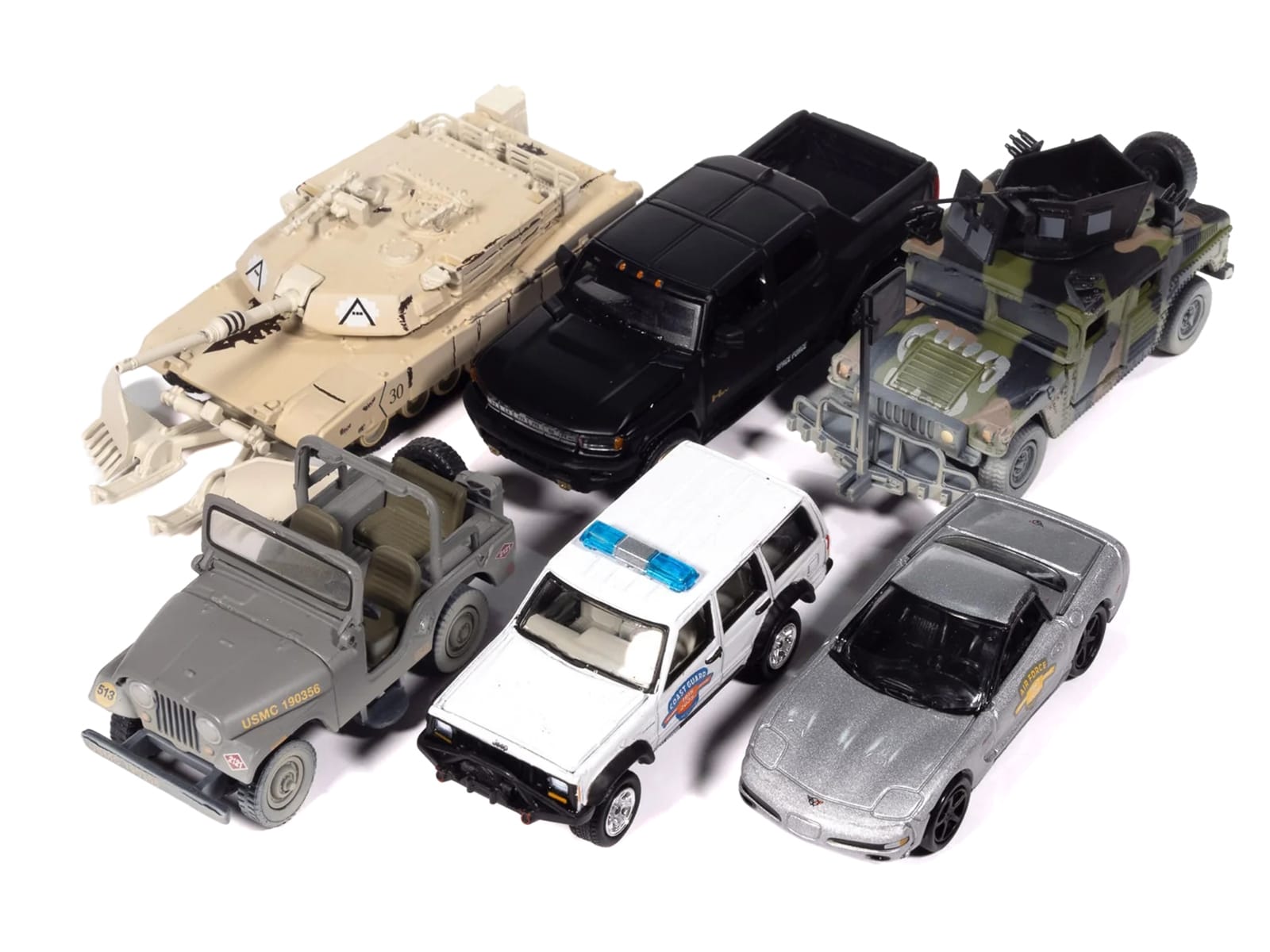"Military" Set B of 6 pieces 2025 Release 2 Limited Edition 1/64 Diecast Model Cars by Johnny Lightning - Image 2