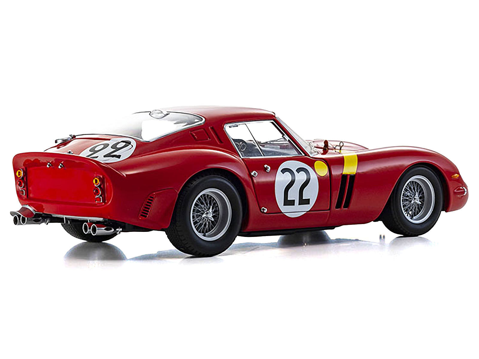 Ferrari 250 GTO #22 “Elde” (Leon Dernier) – “Beurlys” (Jean Blaton) 3rd Place “24 Hours of Le Mans” (1962) 1/18 Diecast Model Car by Kyosho