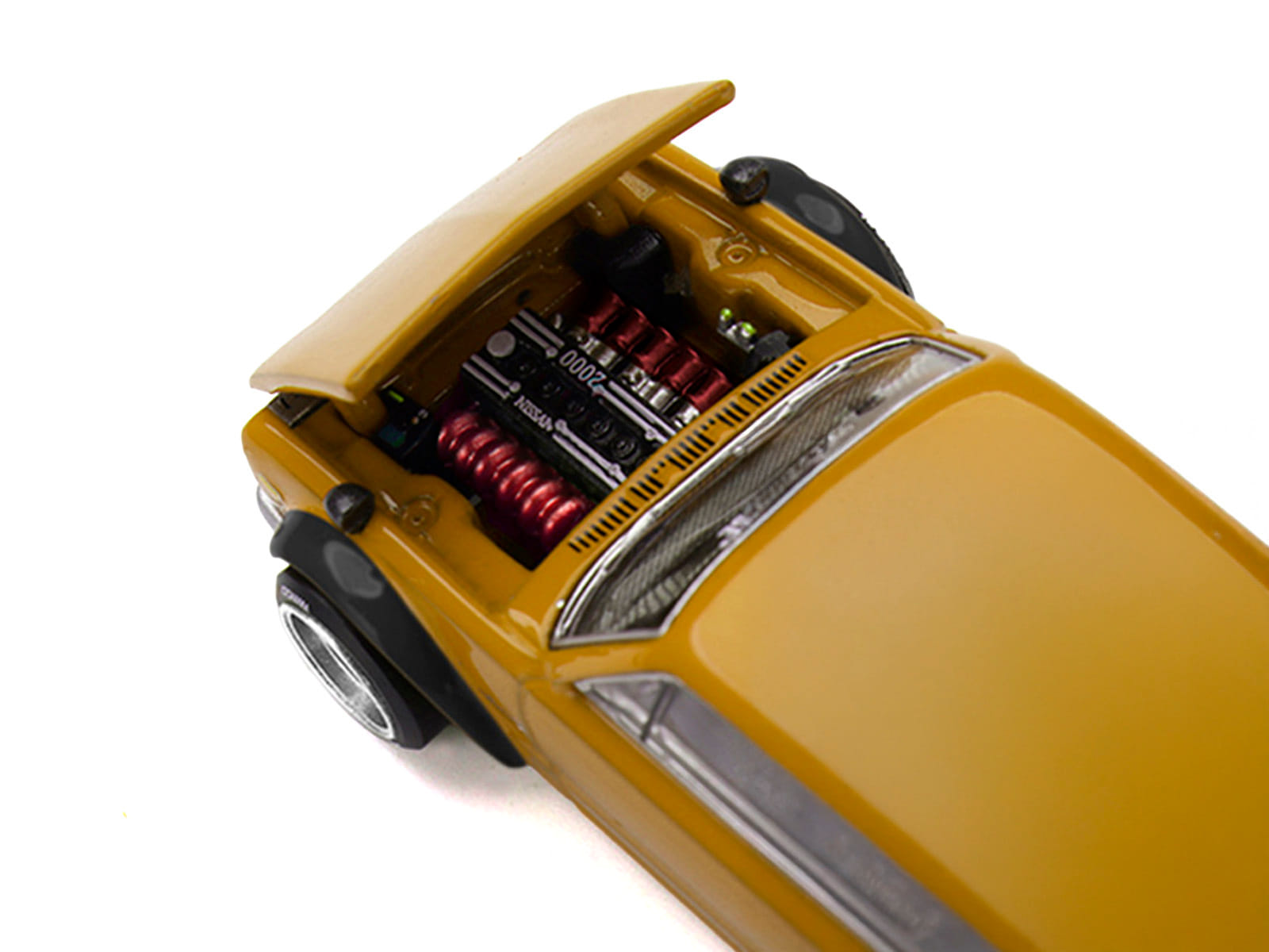 Nissan Skyline 2000GT-R (KPGC10) RHD (Right Hand Drive) "Kaido Street V2" Yellow (Designed by Jun Imai) "Kaido House" Special 1/64 Diecast Model Car by Mini GT - Image 3