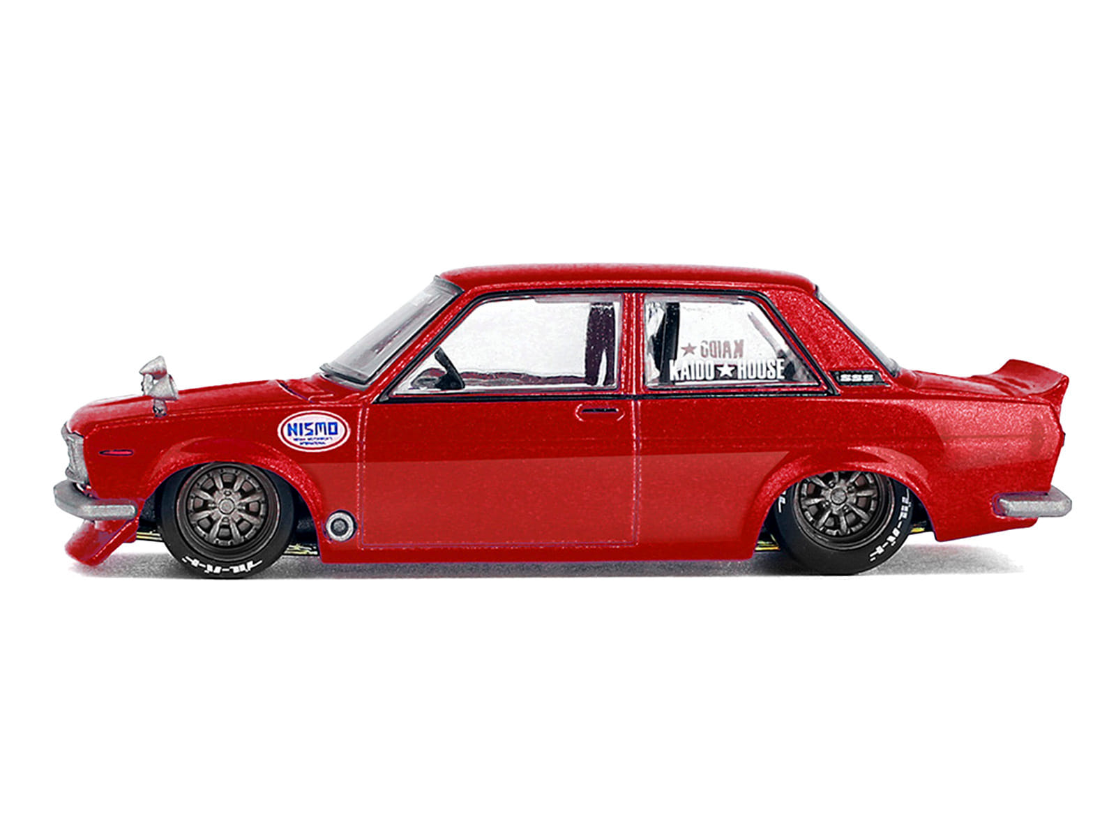 Datsun 510 Street "Nismo V3" Red Metallic (Designed by Jun Imai) "Kaido House" Special 1/64 Diecast Model Car by Mini GT - Image 3