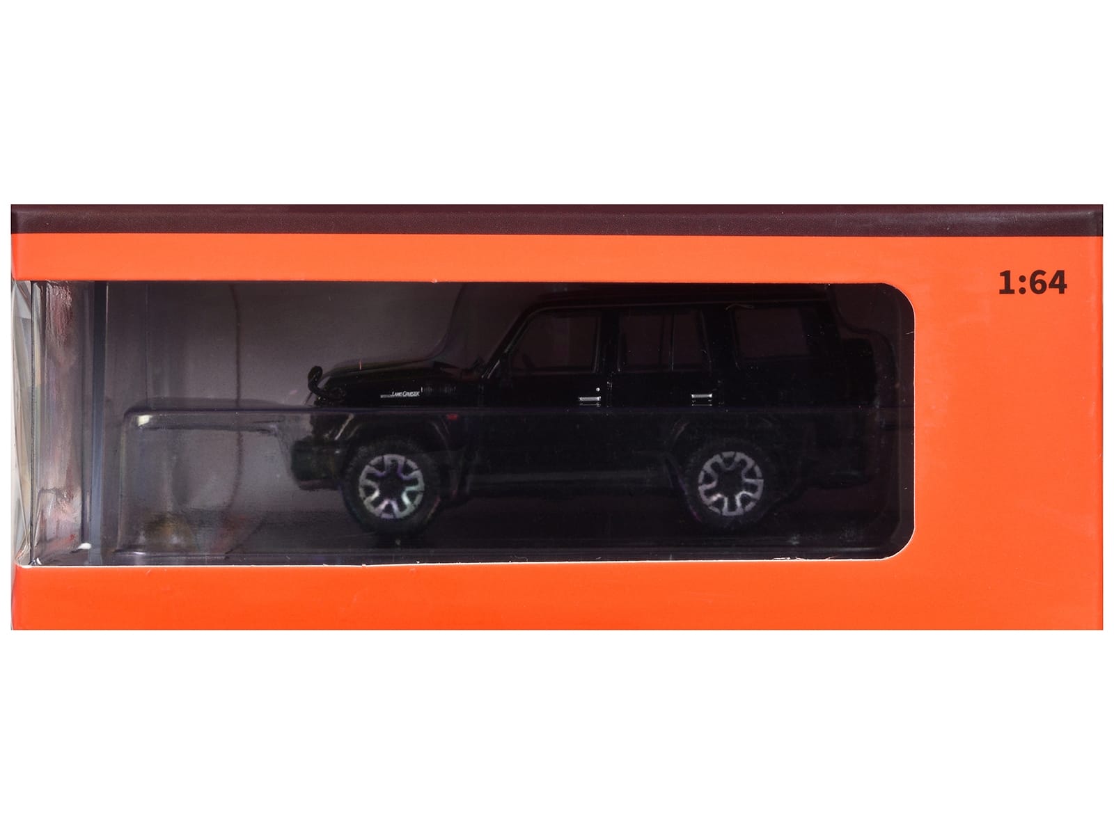 Toyota Land Cruiser (J76) RHD (Right Hand Drive) Black 1/64 Diecast Model Car by GCD