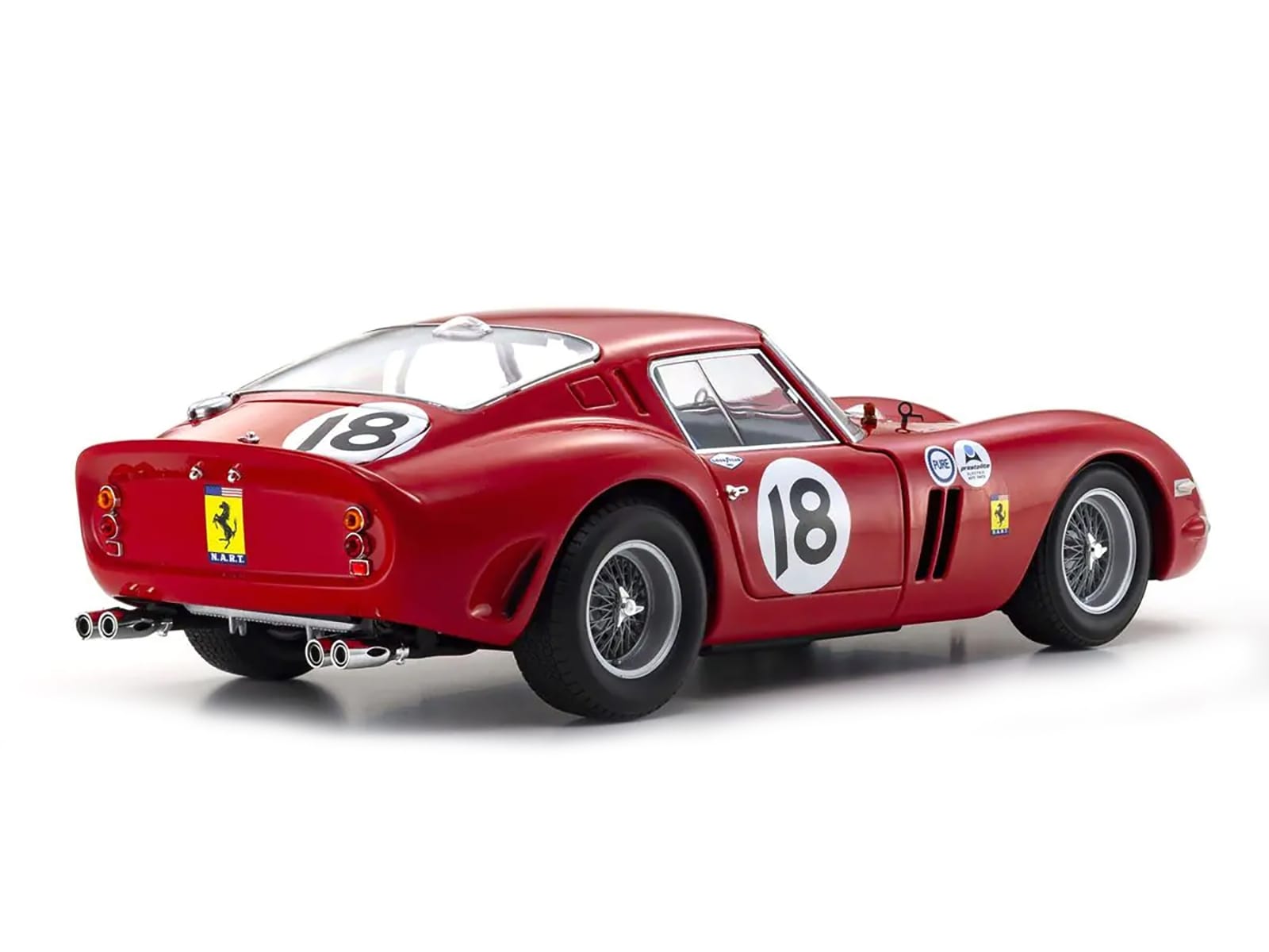 Ferrari 250 GTO #18 Pedro Rodriguez Winner "Daytona 3 Hours" (1963) 1/18 Diecast Model Car by Kyosho - Image 2