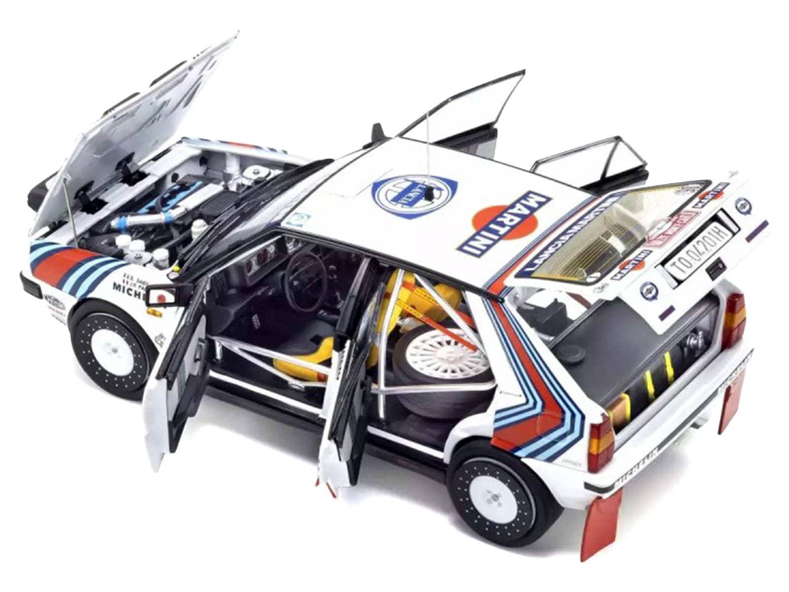 Lancia Delta HF 4WD #3 Bruno Saby - Jean-Francois Fauchille "Martini Racing" Winner "Rally Monte Carlo" (1988) 1/18 Diecast Model Car by Kyosho - Image 2