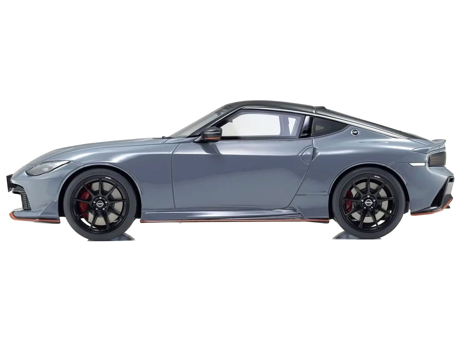Nissan Fairlady Z NISMO RHD (Right Hand Drive) Gray with Black Top 1/18 Model Car by Kyosho - Image 3