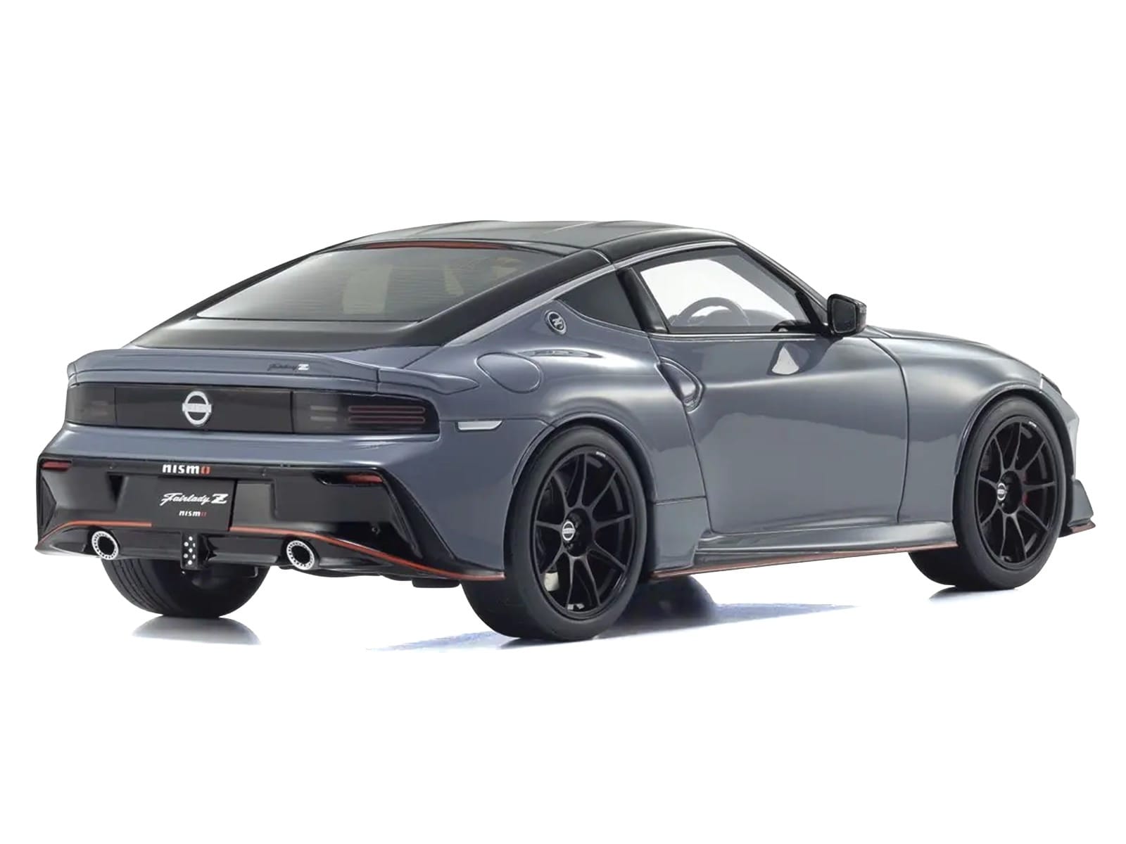 Nissan Fairlady Z NISMO RHD (Right Hand Drive) Gray with Black Top 1/18 Model Car by Kyosho - Image 4