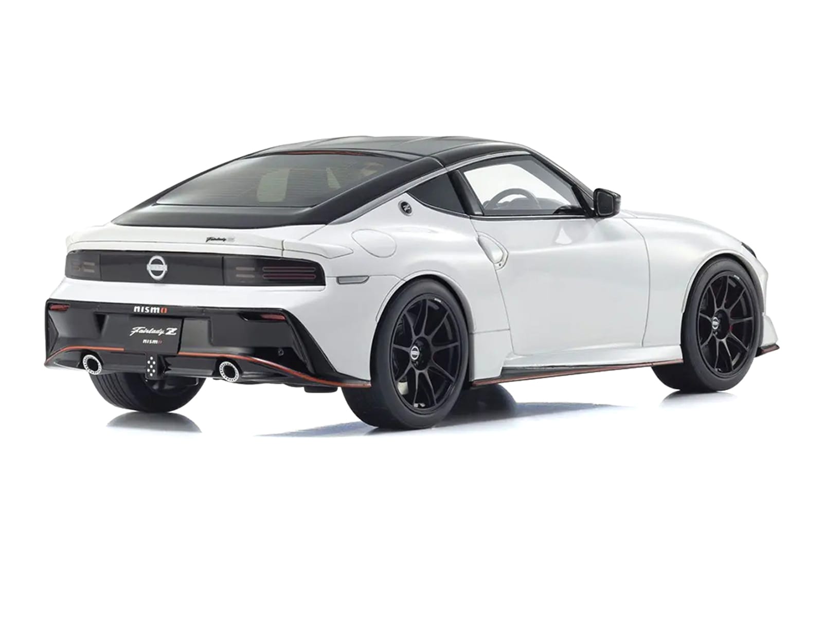 Nissan Fairlady Z NISMO RHD (Right Hand Drive) White with Black Top 1/18 Model Car by Kyosho - Image 4