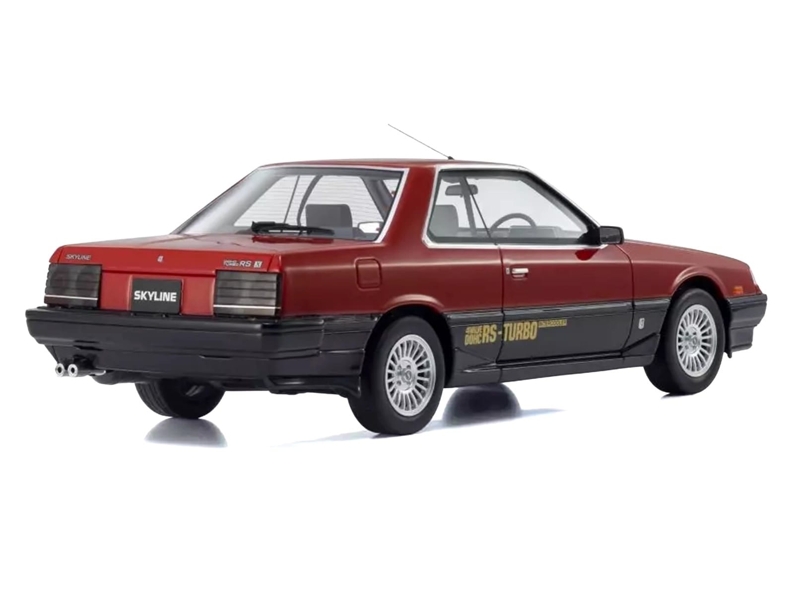 Nissan Skyline 2000 Turbo Intercooler RS-X RHD (Right Hand Drive) Red and Black 1/18 Model Car by Kyosho - Image 4