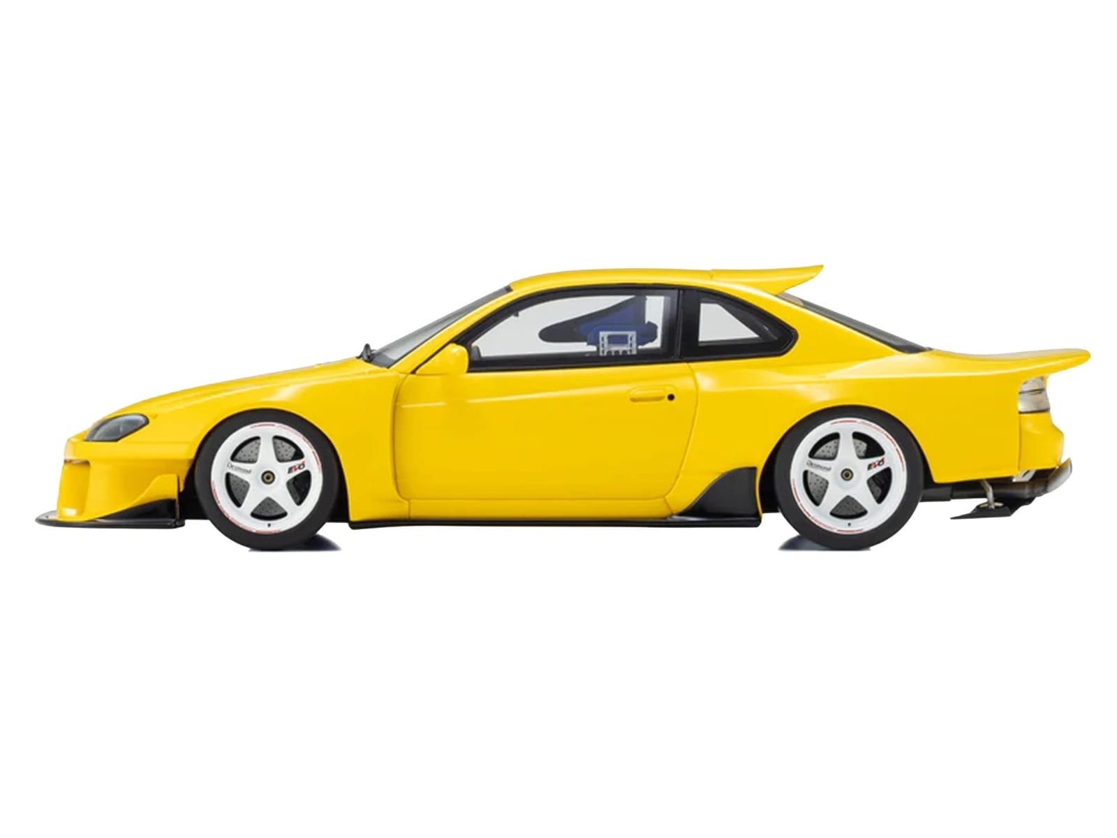 Nissan Silvia (S15) "Khyzyl Saleem" Yellow 1/18 Model Car by Kyosho - Image 3