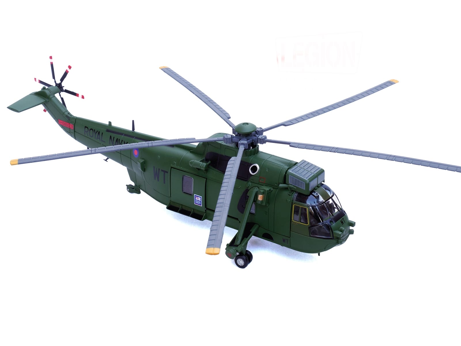 Westland Sea King HC.4 Helicopter "Green Livery 848 Naval Air Squadron Commando Helicopter Force Royal Naval Air Station Yeovilton Somerset" (2009) British Royal Navy 1/72 Diecast Model by Legion - Image 2