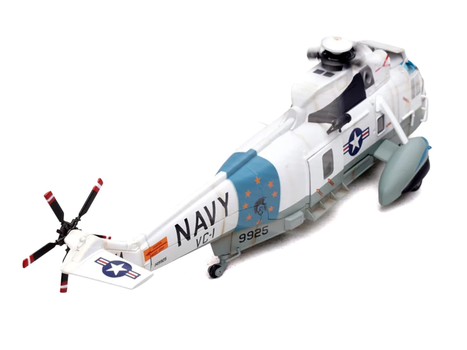 Sikorsky SH-3G Sea King Helicopter "149925/UA 26 Fleet Composite Squadron 1 Blue Alii NAS Barbers Point Hawaii" (1970s) United States Navy 1/72 Diecast Model by Legion - Image 3