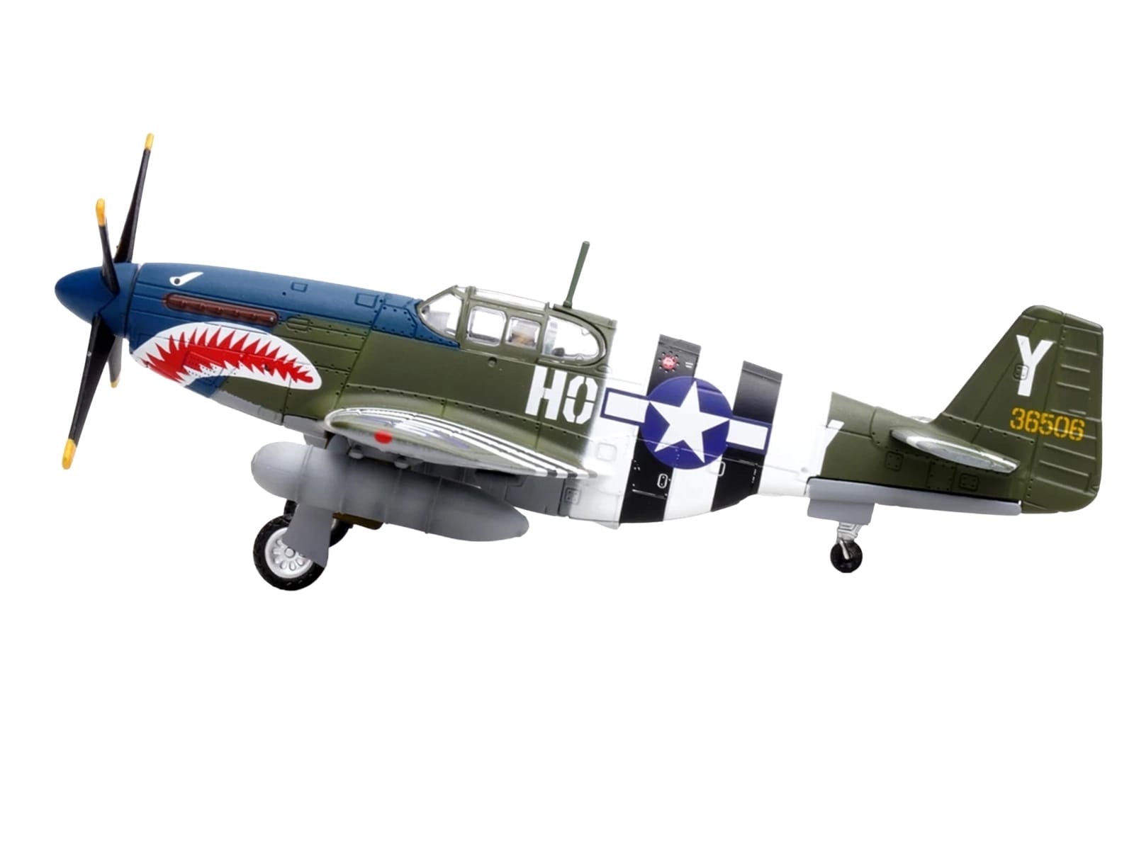 North American P-51B Mustang Aircraft "John Bennett 487th Fighter Squadron 352nd Fighter Group Blue-Nosed Bastards of Bodney RAF Bodney" (1944) United States Army Air Forces 1/72 Diecast Model Airplane by Legion - Image 2
