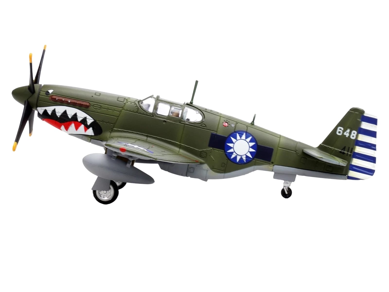 North American P-51C Mustang Aircraft "648 No.32 Squadron" (1945) Chinese Air Force 1/72 Diecast Model Airplane by Legion - Image 2