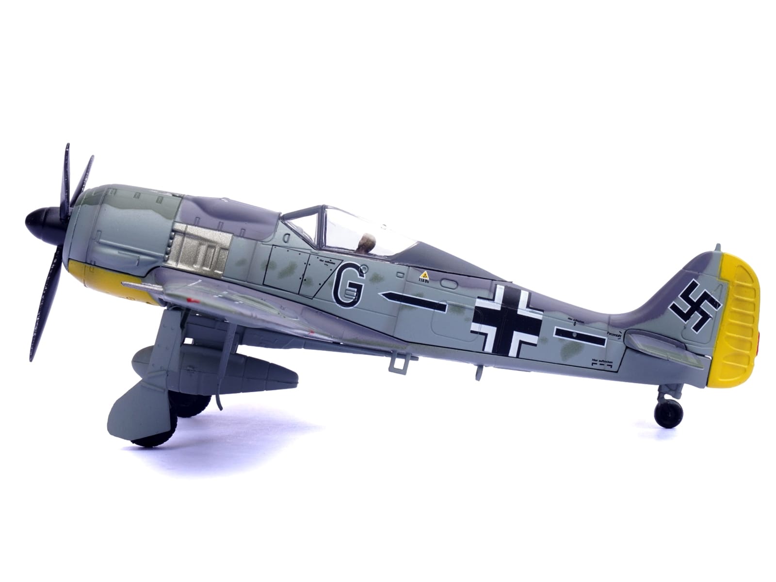 Focke-Wulf Fw 190A Aircraft "14-Victory Ace Hauptmann Wilhelm Gath Stab/JG 26 Schlageter France" (1942) German Luftwaffe 1/72 Diecast Model Airplane by Legion - Image 3