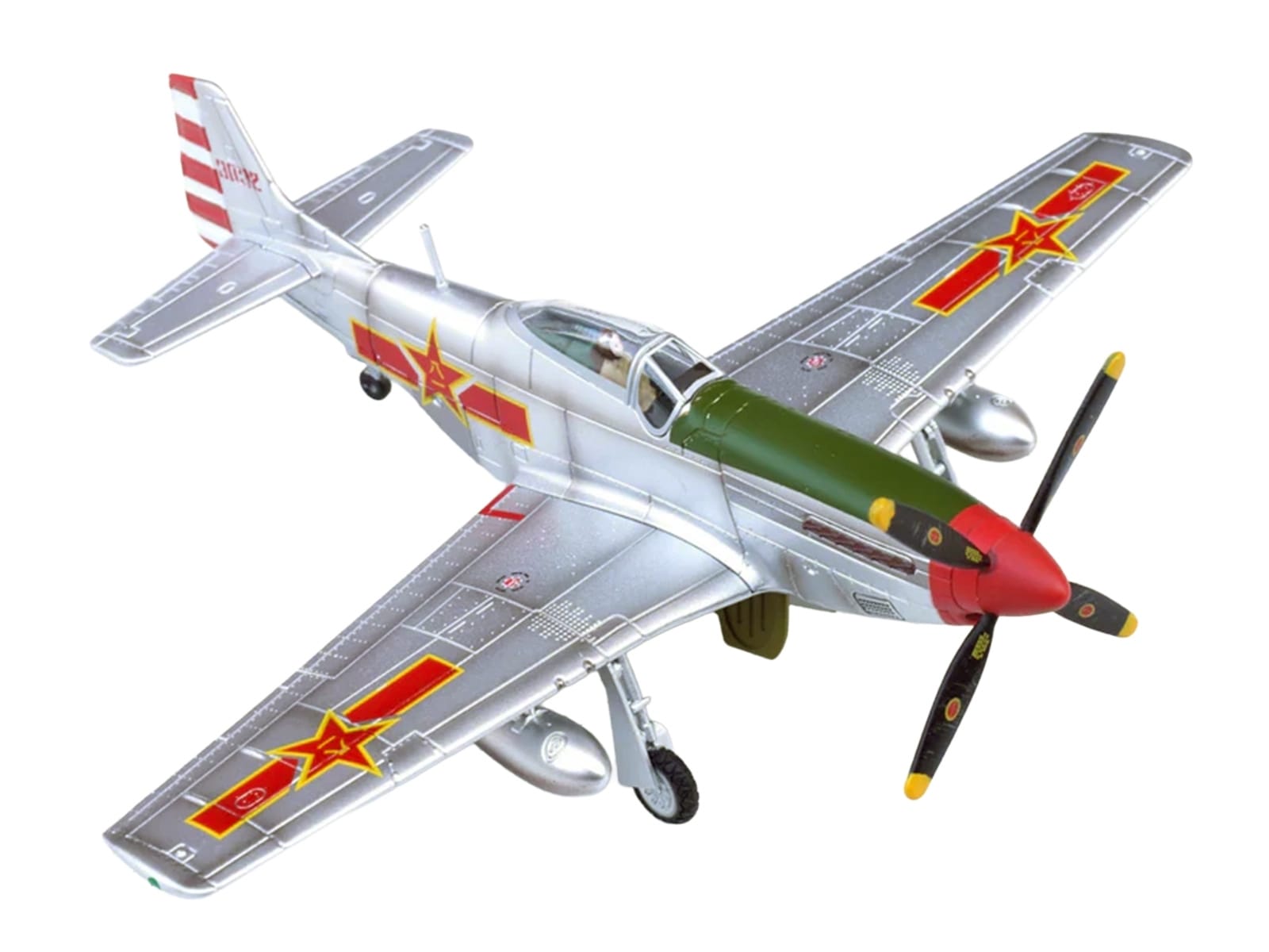 North American P-51K Mustang Aircraft "Captured from Chinese Nationalist Forces Chinese People's Revolution Military Museum" (1949) People's Liberation Army Air Force 1/72 Diecast Model Airplane by Legion - Image 2