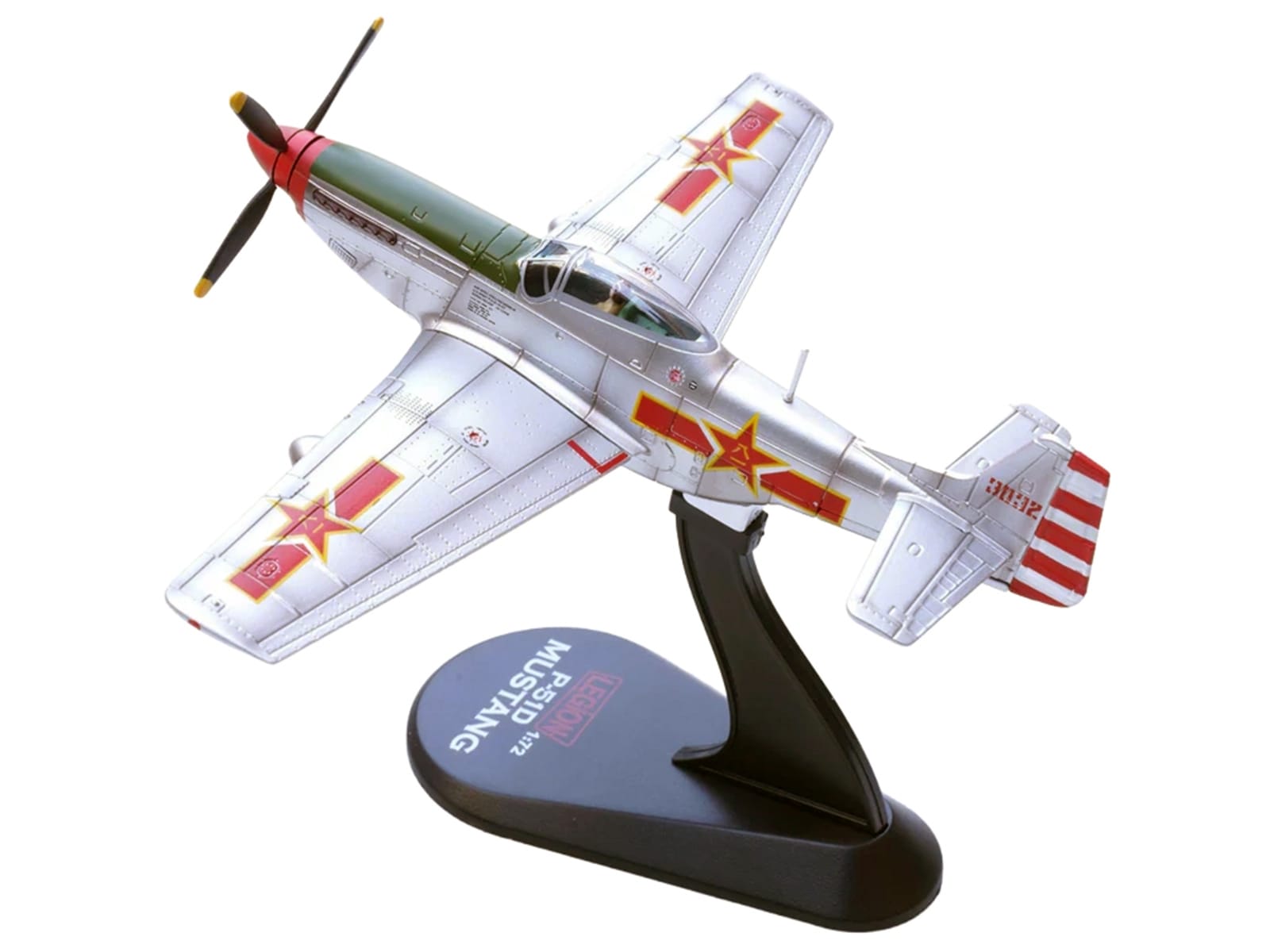North American P-51K Mustang Aircraft "Captured from Chinese Nationalist Forces Chinese People's Revolution Military Museum" (1949) People's Liberation Army Air Force 1/72 Diecast Model Airplane by Legion - Image 5