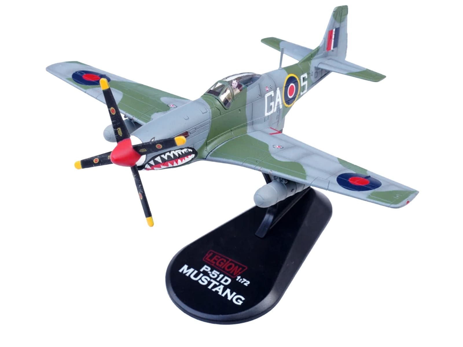 North American Mustang Mk.IV Aircraft "KH774 F/L Ellis Blanchford No. 112 'Shark' Squadron 239 Wing Italy" (1945) Royal Air Force 1/72 Diecast Model Airplane by Legion - Image 4
