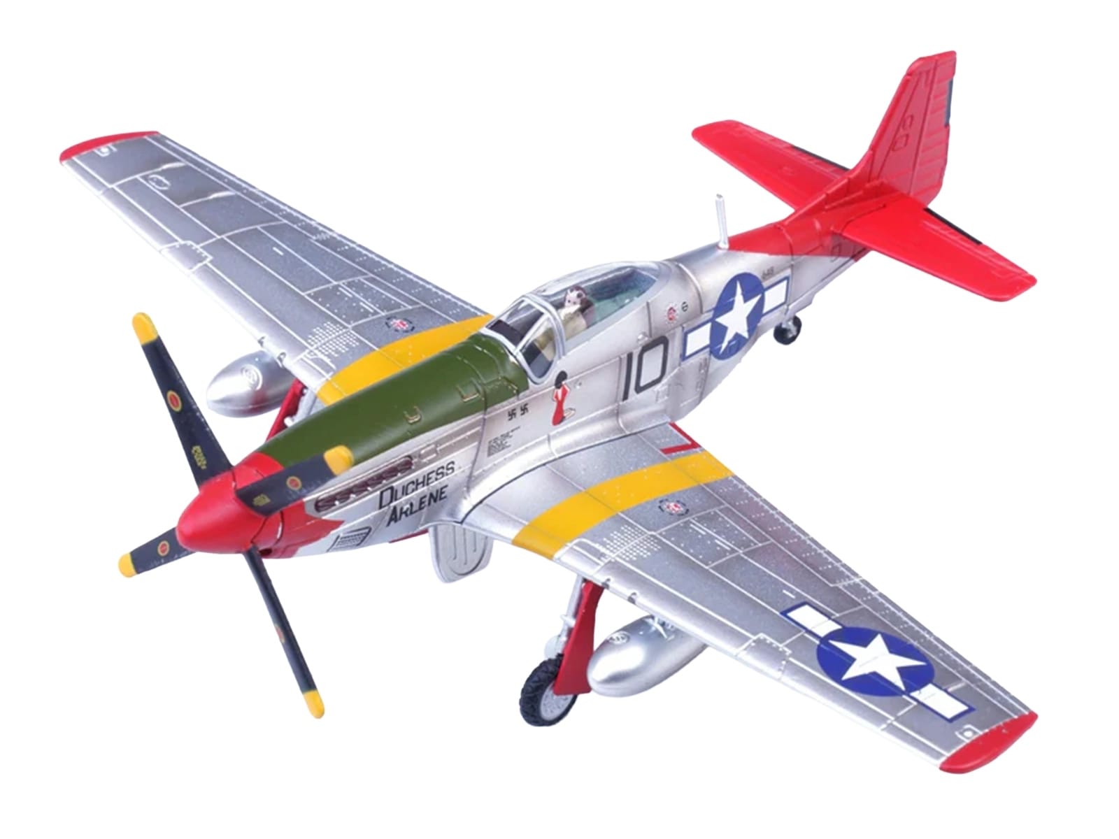 North American P-51D Mustang Aircraft "Duchess Arlene Robert Williams 100th Fighter Squadron 332nd Fighter Group Tuskegee Airmen Fifteenth Air Force Italy" (1944) United States Army Air Forces 1/72 Diecast Model Airplane by Legion - Image 2