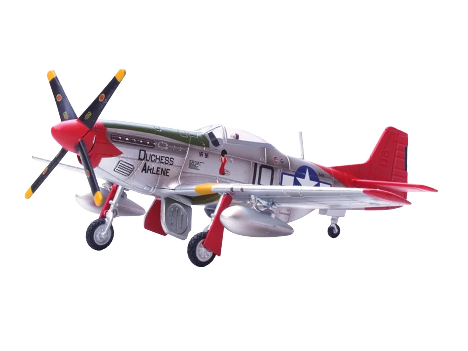 North American P-51D Mustang Aircraft "Duchess Arlene Robert Williams 100th Fighter Squadron 332nd Fighter Group Tuskegee Airmen Fifteenth Air Force Italy" (1944) United States Army Air Forces 1/72 Diecast Model Airplane by Legion - Image 3