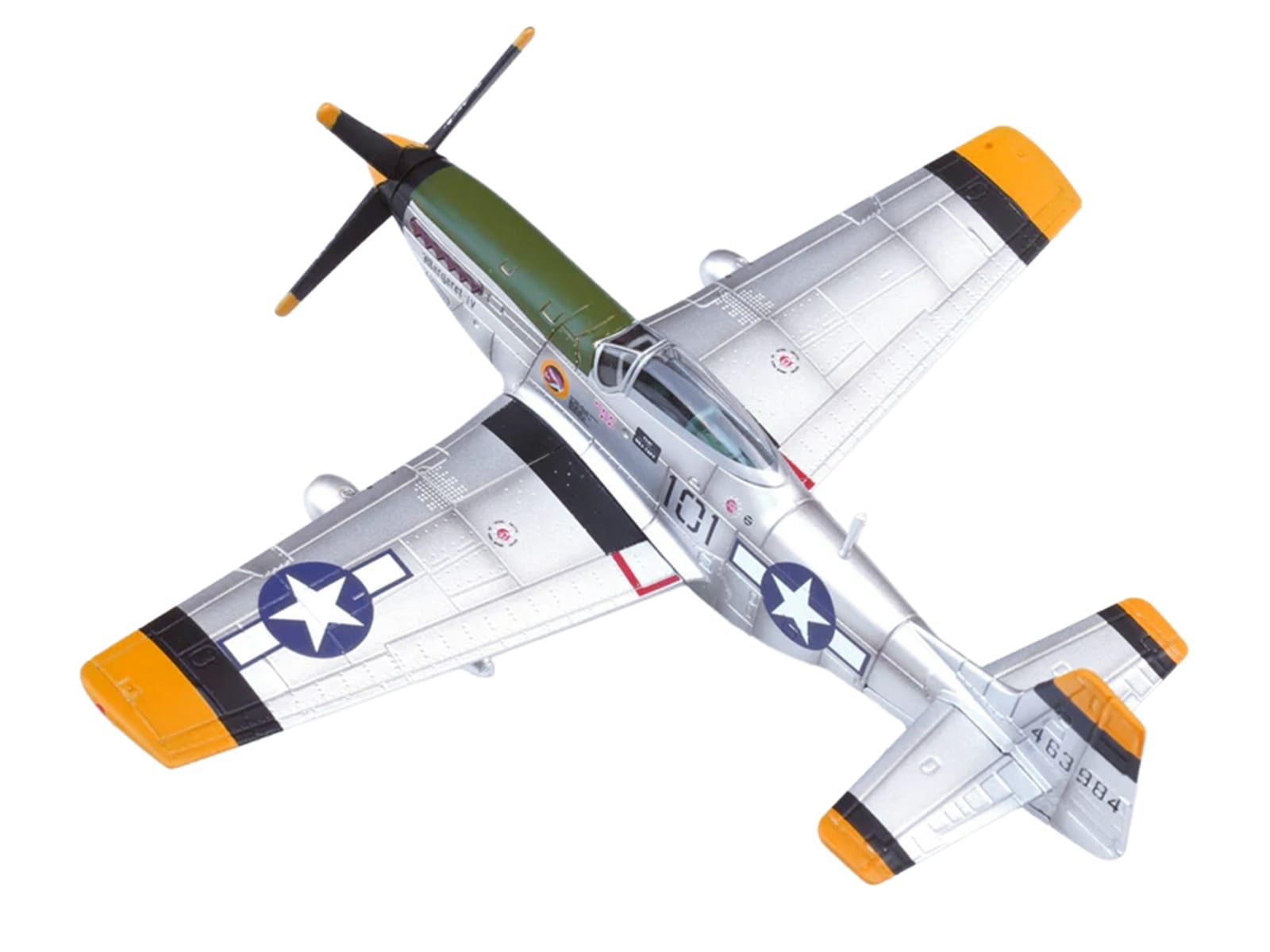 North American P-51D Mustang Aircraft "Margaret IV James Tapp 78th Fighter Squadron 15th Fighter Group Twentieth Air Force Iwo Jima" (1945) United States Army Air Forces 1/72 Diecast Model Airplane by Legion - Image 3
