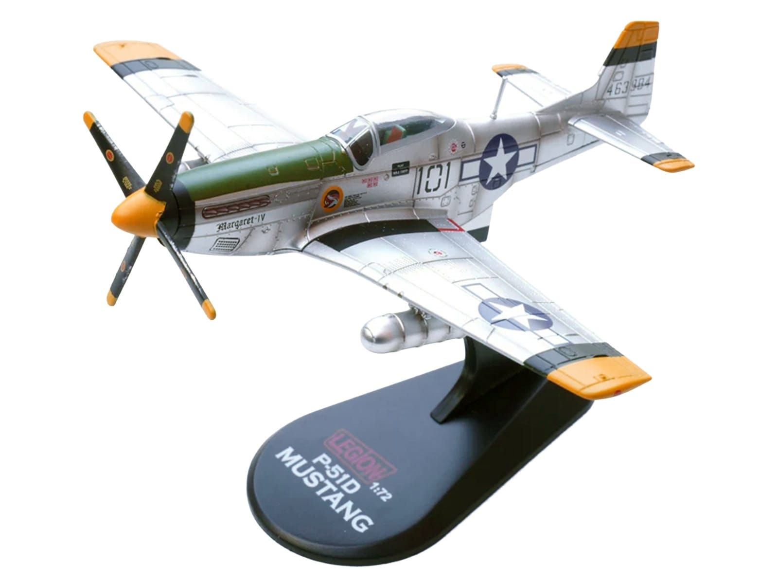North American P-51D Mustang Aircraft "Margaret IV James Tapp 78th Fighter Squadron 15th Fighter Group Twentieth Air Force Iwo Jima" (1945) United States Army Air Forces 1/72 Diecast Model Airplane by Legion - Image 4