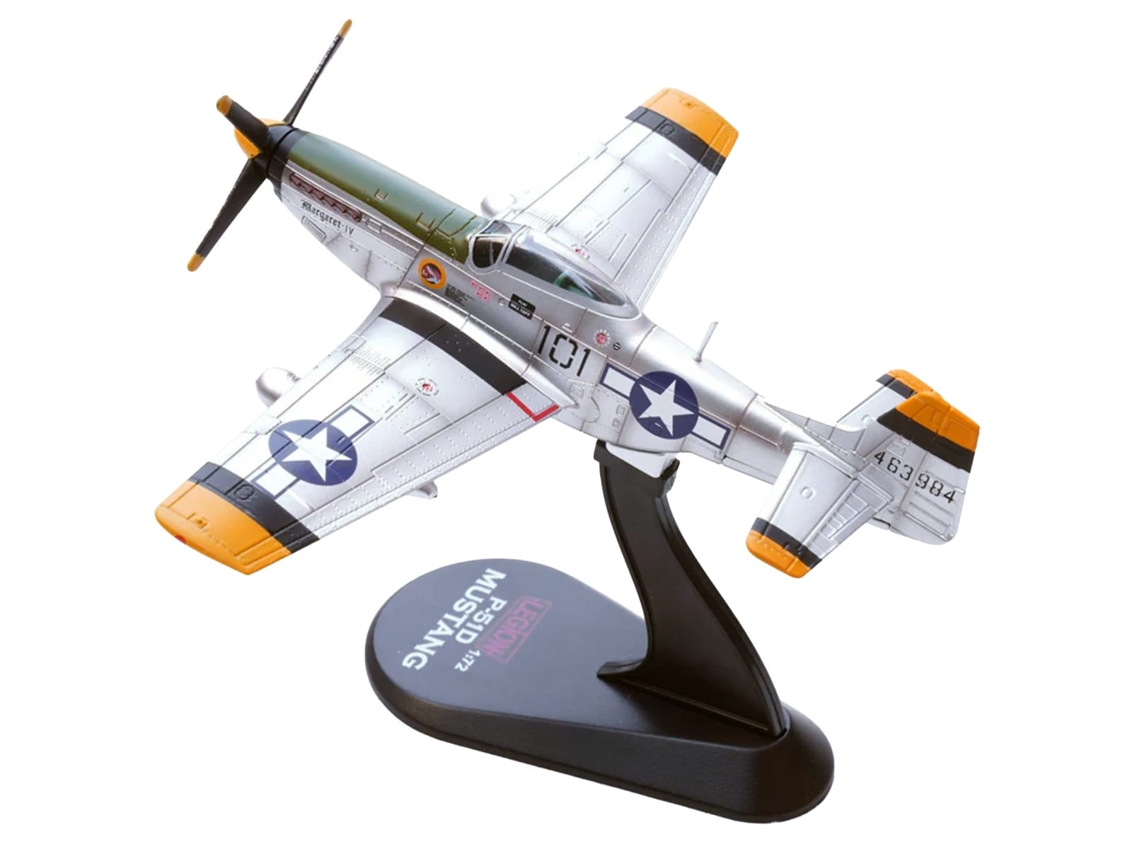 North American P-51D Mustang Aircraft "Margaret IV James Tapp 78th Fighter Squadron 15th Fighter Group Twentieth Air Force Iwo Jima" (1945) United States Army Air Forces 1/72 Diecast Model Airplane by Legion - Image 5