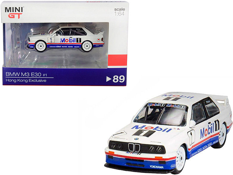 BMW M3 E30 #1 Emanuele Pirro “Mobile” Schnitzer Motorsport Team Winner Guia Race of Macau (1992) “Hong Kong Exclusive” 1/64 Diecast Model Car by True Scale Miniatures