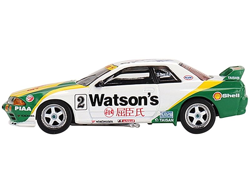 Nissan Skyline GT-R (R32) Gr. A RHD (Right Hand Drive) #2 Mark Skaife “Guia Touring Macau GP” (1991) Limited Edition to 1800 pieces Worldwide 1/64 Diecast Model Car by True Scale Miniatures