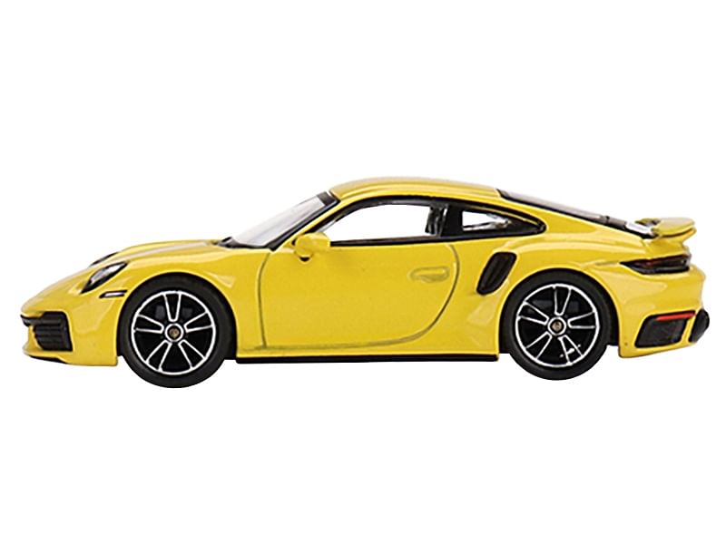 Porsche 911 Turbo S Racing Yellow Limited Edition to 1800 pieces Worldwide 1/64 Diecast Model Car by True Scale Miniatures