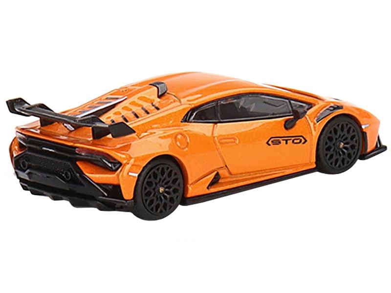 Lamborghini Huracan STO Arancio Borealis Orange Metallic Limited Edition to 4800 pieces Worldwide 1/64 Diecast Model Car by True Scale Miniatures