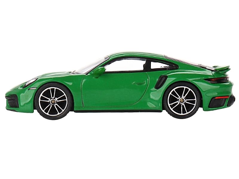 Porsche 911 Turbo S Python Green Limited Edition to 3000 pieces Worldwide 1/64 Diecast Model Car by True Scale Miniatures