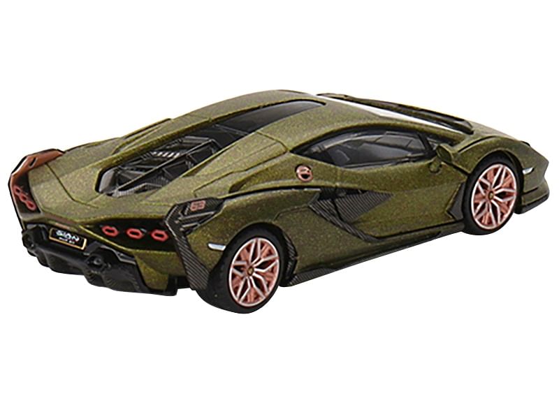 Lamborghini Sian FKP 37 “Presentation Edition” Matt Green Metallic Limited Edition to 4800 pieces Worldwide 1/64 Diecast Model Car by True Scale Miniatures