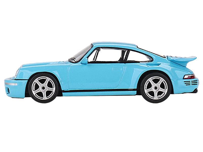 RUF CTR Anniversary Bayrisch Himmelblau Light Blue Limited Edition to 3000 pieces Worldwide 1/64 Diecast Model Car by True Scale Miniatures