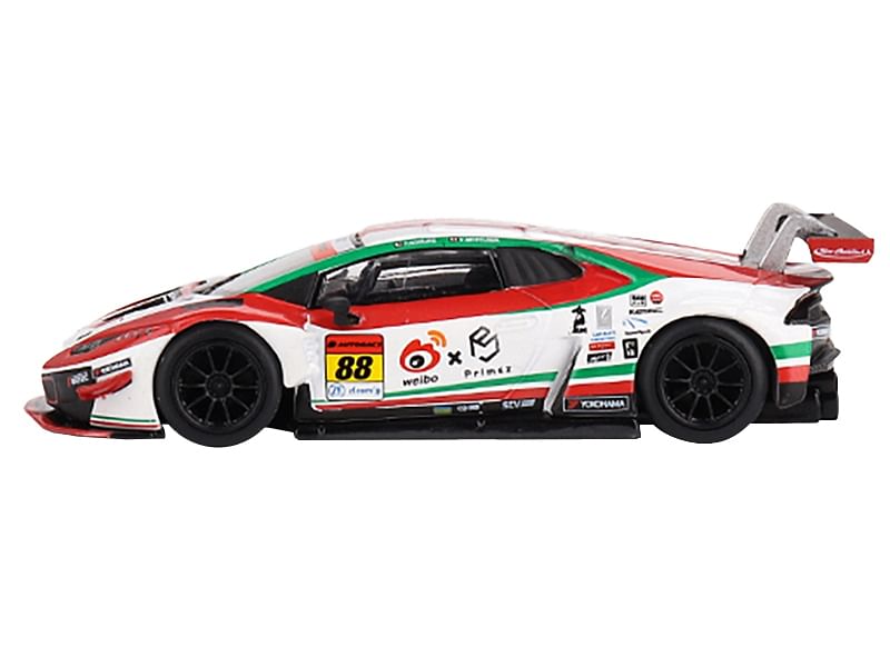 Lamborghini Huracan GT3 EVO #88 Takashi Kogure – Yuya Motojima “Weibo Primez – JLOC” “Super GT Series” (2022) Limited Edition 1/64 Diecast Model Car by True Scale Miniatures