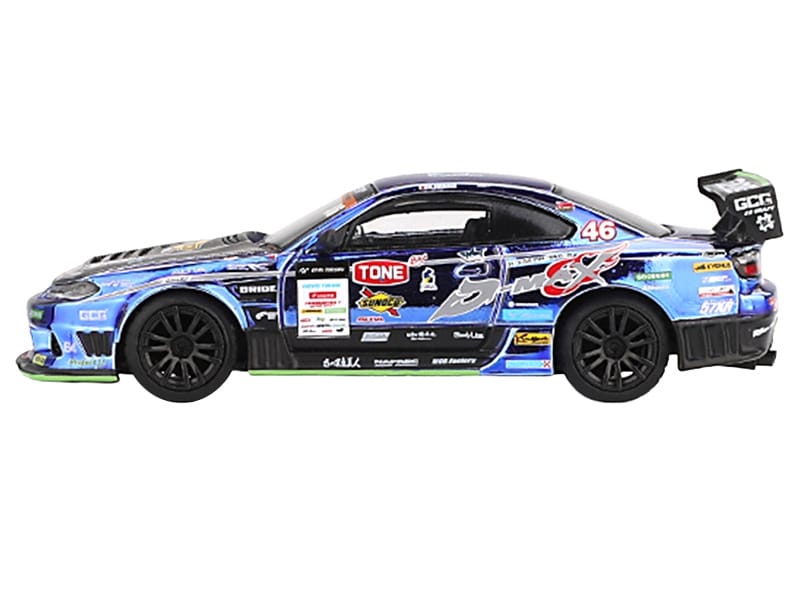 Nissan Silvia (S15) D-MAX RHD (Right Hand Drive) #46 Masao Suenaga "D-MAX Racing" "D1 Grand Prix" (2023) Limited Edition 1/64 Diecast Model Car by Mini GT - Image 2
