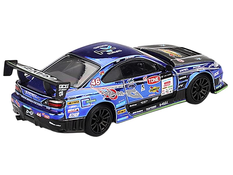 Nissan Silvia (S15) D-MAX RHD (Right Hand Drive) #46 Masao Suenaga "D-MAX Racing" "D1 Grand Prix" (2023) Limited Edition 1/64 Diecast Model Car by Mini GT - Image 3