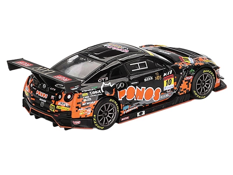 Nissan GT-R NISMO GT3 #10 Hironobu Yasuda - Riki Okusa "PONOS GAINER" "Super GT Series" (2023) Limited Edition 1/64 Diecast Model Car by Mini GT - Image 3