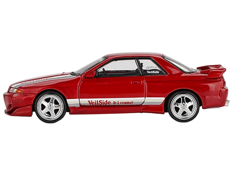 Nissan Skyline GT-R (R32) RHD (Right Hand Drive) "Veilside Combat C-I" Gem Red Metallic Limited Edition 1/64 Diecast Model Car by Mini GT - Image 2