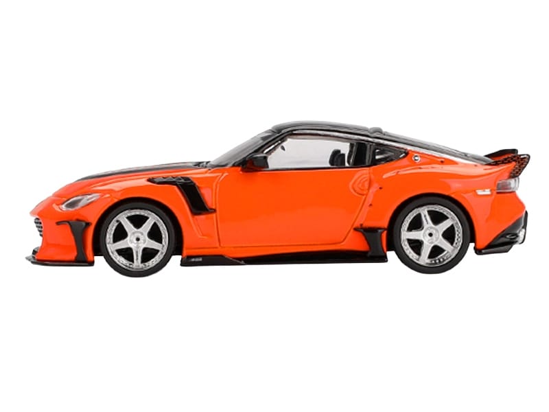 Nissan Z VeilSide FFZ400 Orange with Black Top Limited Edition 1/64 Diecast Model Car by Mini GT - Image 2