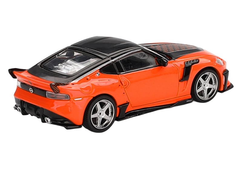 Nissan Z VeilSide FFZ400 Orange with Black Top Limited Edition 1/64 Diecast Model Car by Mini GT - Image 3