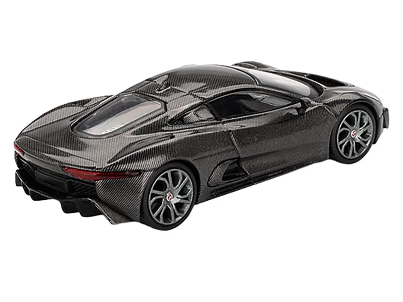 Jaguar C-X75 "Test Car" Black Carbon Limited Edition 1/64 Diecast Model Car by Mini GT - Image 3