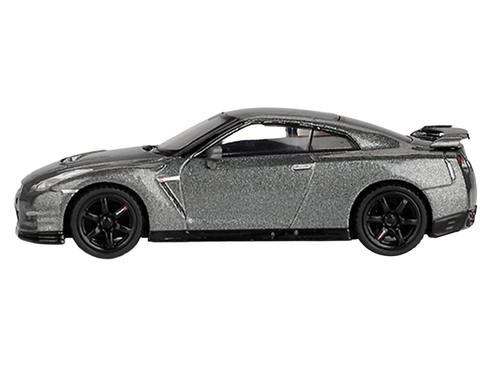 Nissan GT-R Nismo R35 CRS Version RHD (Right Hand Drive) Dark Metal Gray Metallic Limited Edition 1/64 Diecast Model Car by Mini GT - Image 3