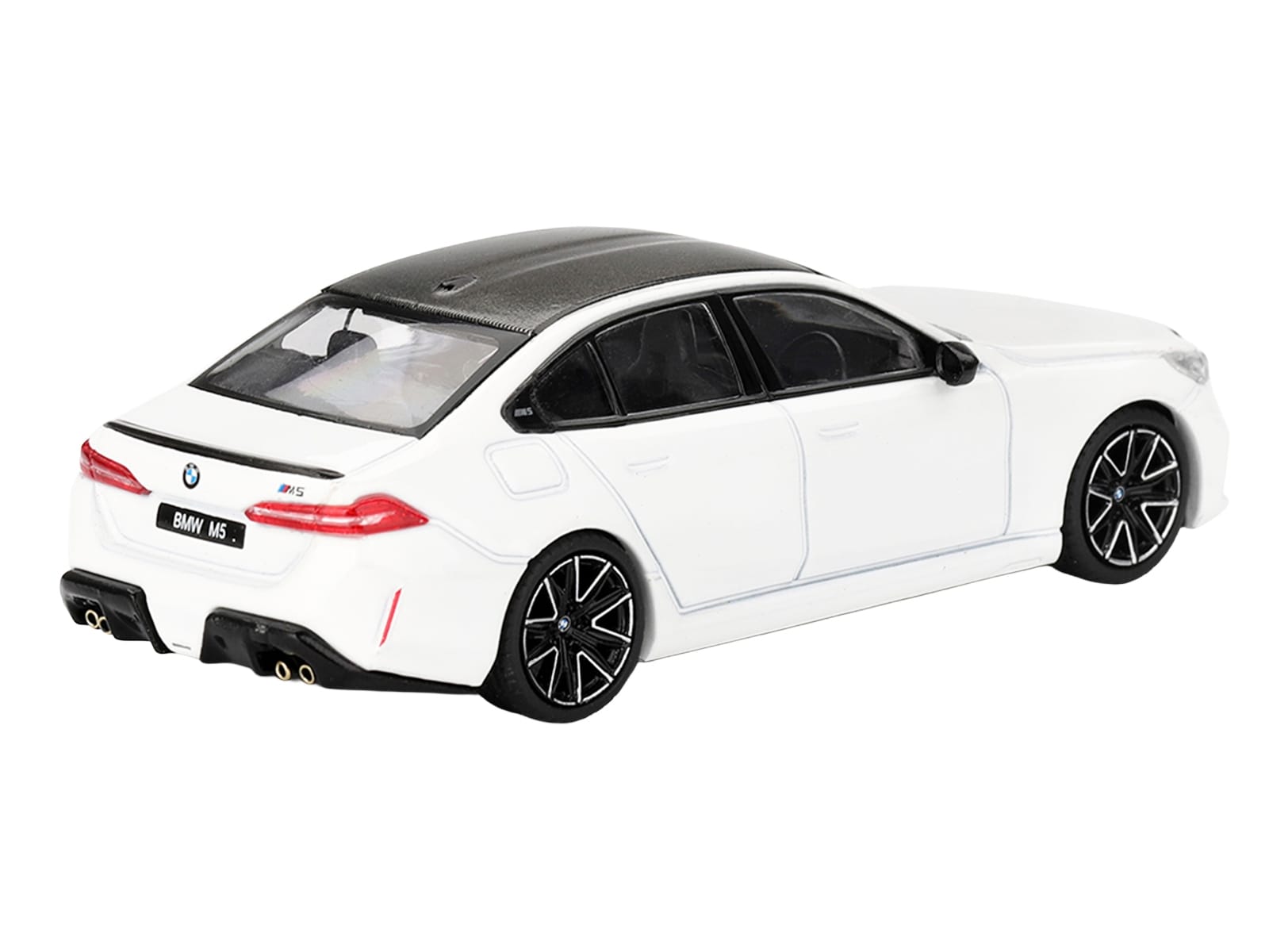 BMW M5 Alpine White with Carbon Top Limited Edition 1/64 Diecast Model Car by Mini GT - Image 3