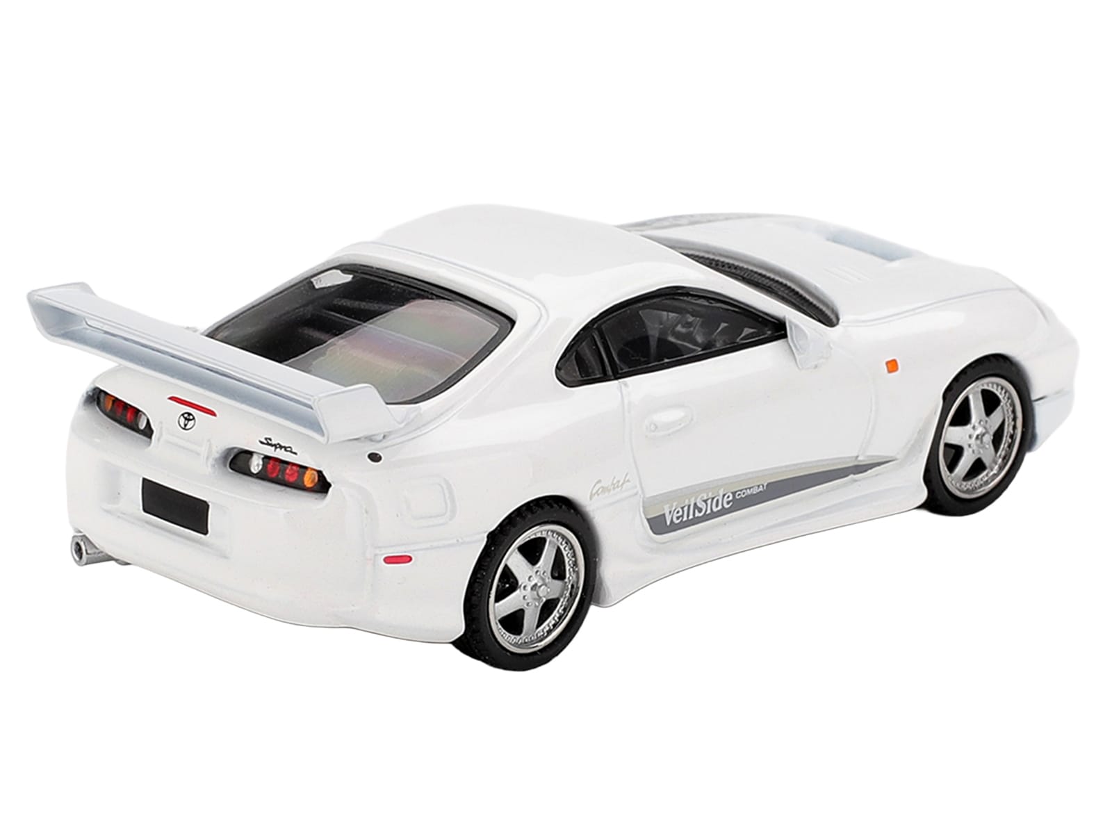 Toyota Supra "VeilSide Combat V-I" White Limited Edition 1/64 Die Cast Model Car by Mini GT - Image 3