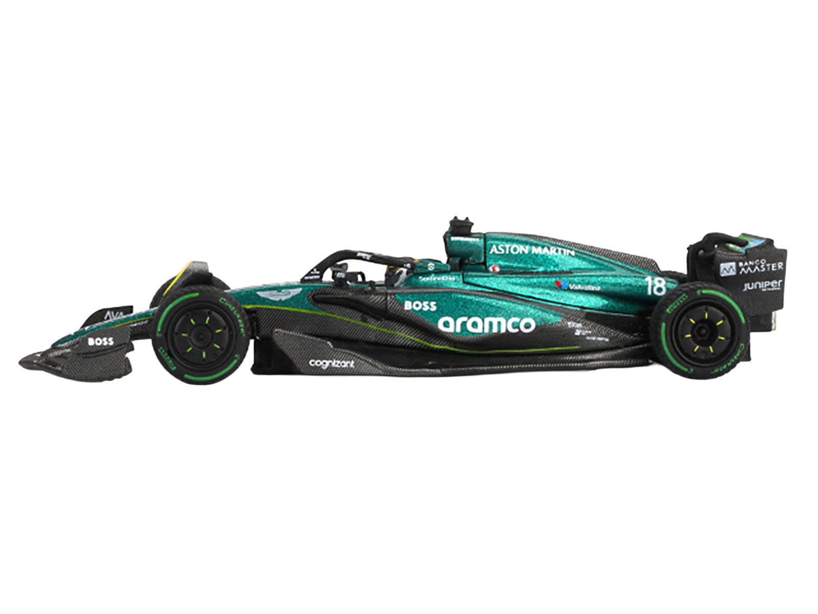 Aston Martin AMR24 #18 Lance Stroll Formula One F1 "Canadian GP" (2024) Limited Edition 1/64 Diecast Model Car by Mini GT - Image 2