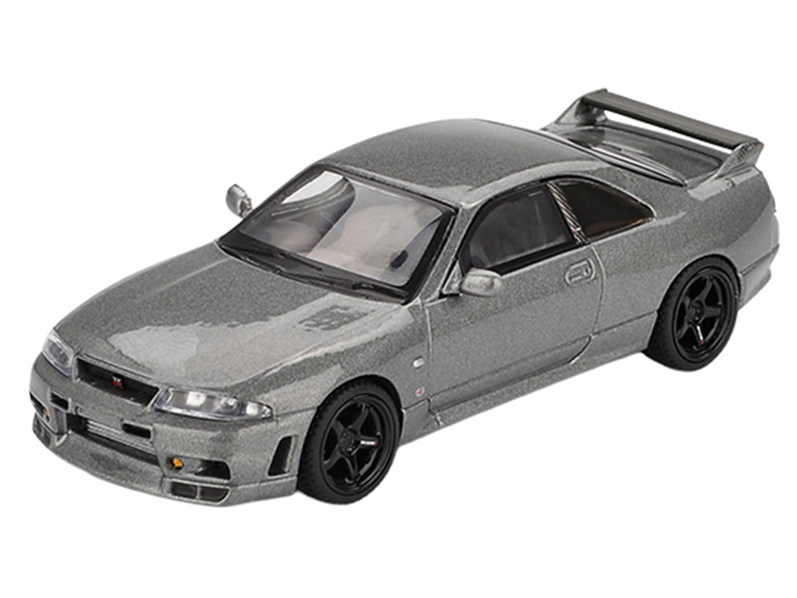 Nissan Skyline GT-R (NISMO BCNR33 CRS Version) RHD (Right Hand Drive) Dark Metal Gray Metallic Limited Edition 1/64 Diecast Model Car by Mini GT - Image 2
