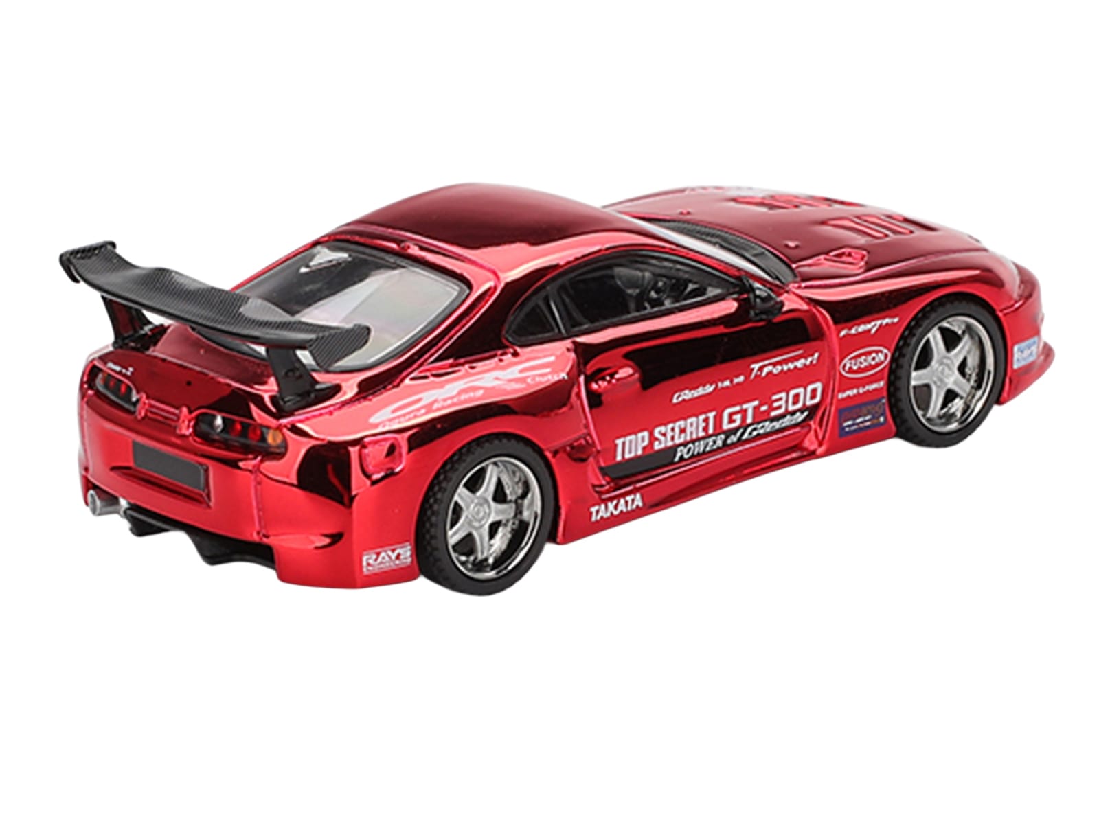Toyota Supra (A80) Top Secret GT-300 RHD (Right Hand Drive) Red Chrome Limited Edition 1/64 Die Cast Model Car by Mini GT - Image 3