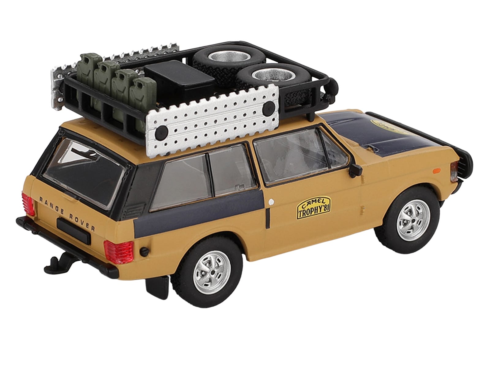Range Rover with Roofrack "West Germany 1" Christian Swoboda - Knuth Mentel Winner "Camel Trophy Sumatra" (1981) Limited Edition 1/64 Diecast Model Car by Mini GT - Image 4
