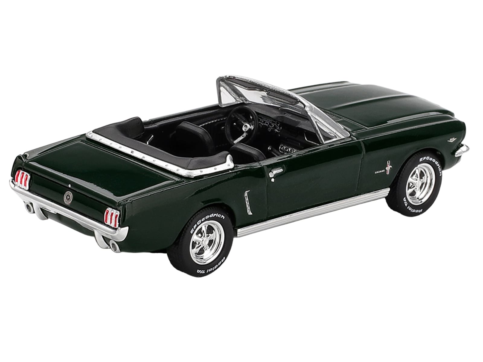 1964 Ford Mustang Convertible Highland Green Limited Edition 1/64 Diecast Model Car by Mini GT - Image 4