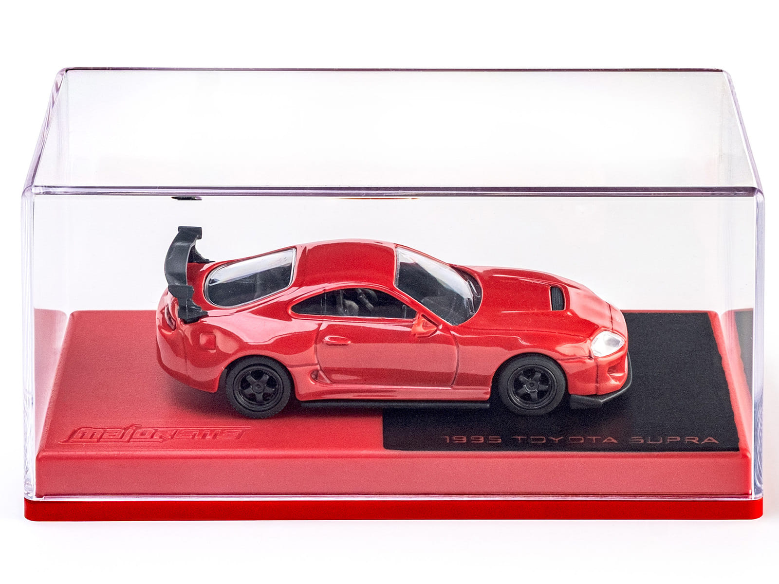 1995 Toyota Supra RHD (Right Hand Drive) Red "Collection" Series 1/64 Diecast Model Car by Majorette - Image 4