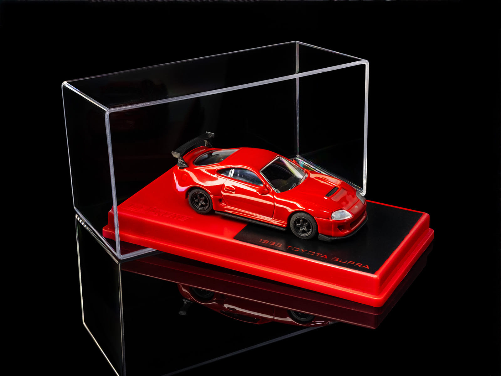 1995 Toyota Supra RHD (Right Hand Drive) Red "Collection" Series 1/64 Diecast Model Car by Majorette - Image 5